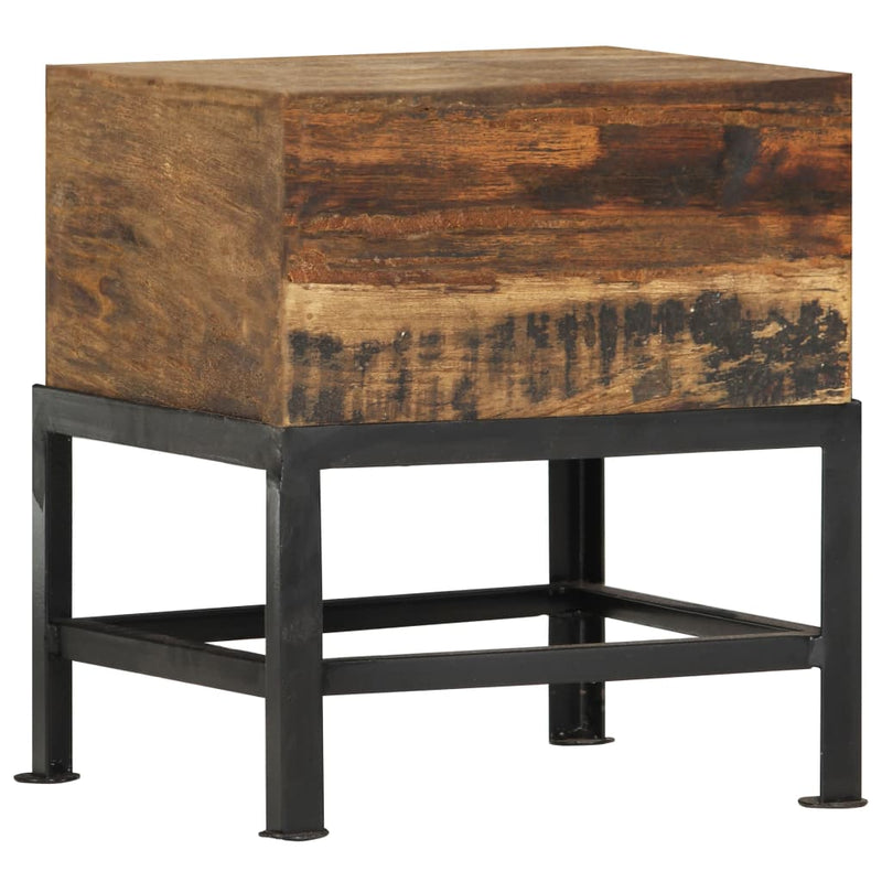 Kruk 35x35x40 cm massief gerecycled hout