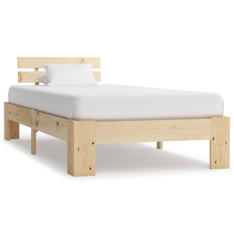 Bedframe massief grenenhout 90x200 cm
