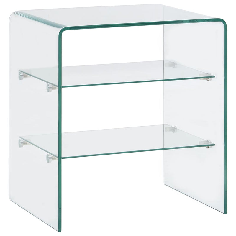 Salontafel 50x40x56 cm gehard glas