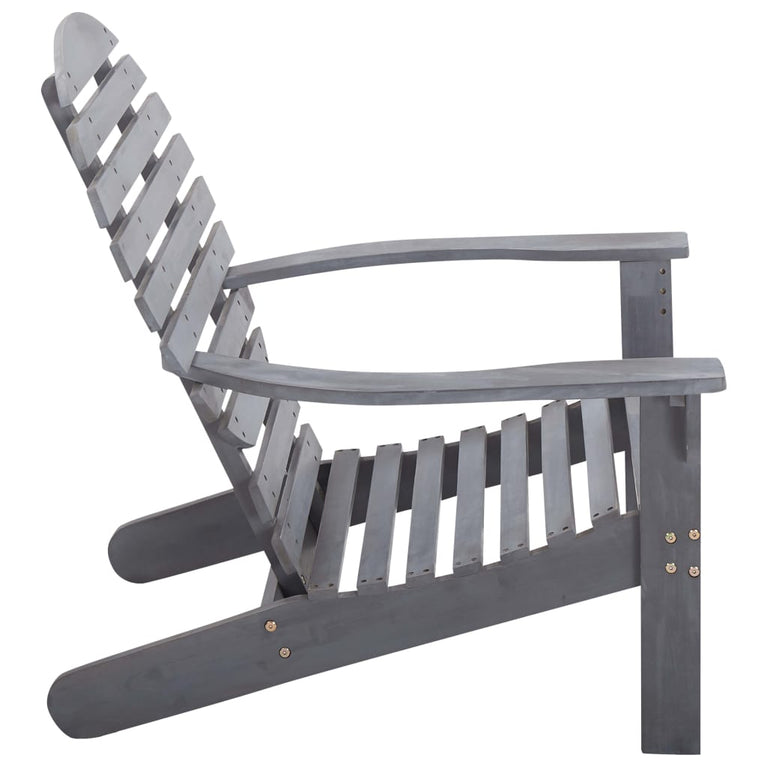 Stoel Adirondack massief acaciahout grijs