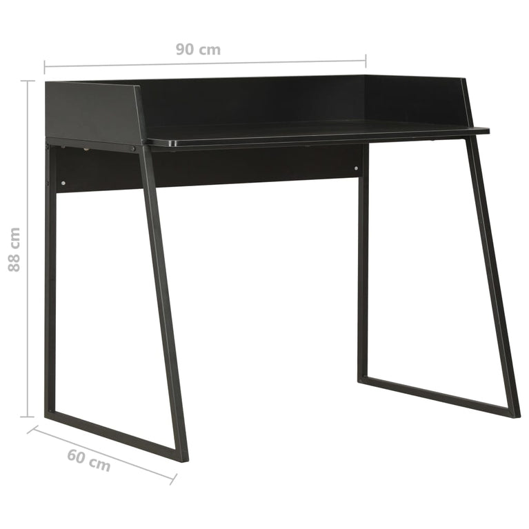 Bureau 90x60x88 cm zwart