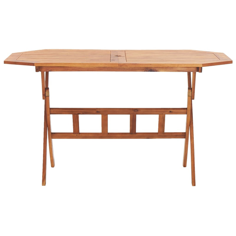 Tuintafel inklapbaar 135x85x75 cm massief acaciahout