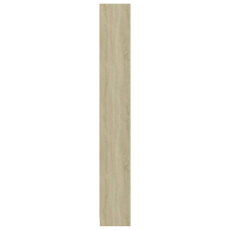 Boekenkast met 5 schappen 40x24x175 cm bewerkt hout sonoma eik
