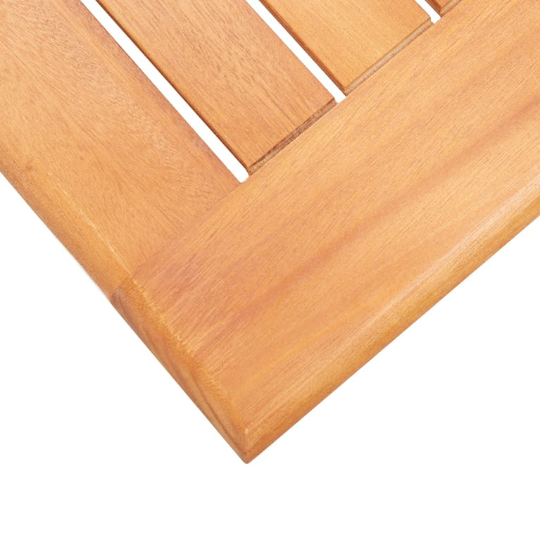 7-delige Tuinset massief eucalyptushout grijs