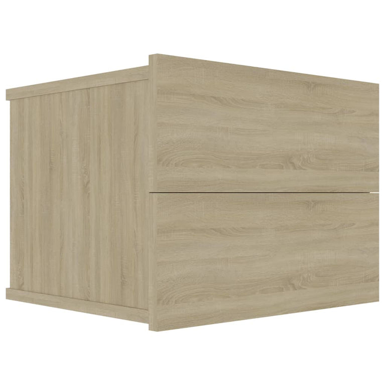 Nachtkastjes 2 st 40x30x30 cm bewerkt hout sonoma eikenkleurig
