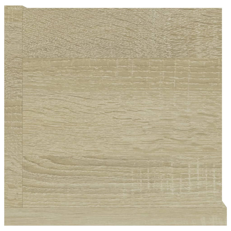 Cd-wandschap 100x18x18 cm bewerkt hout sonoma eikenkleurig