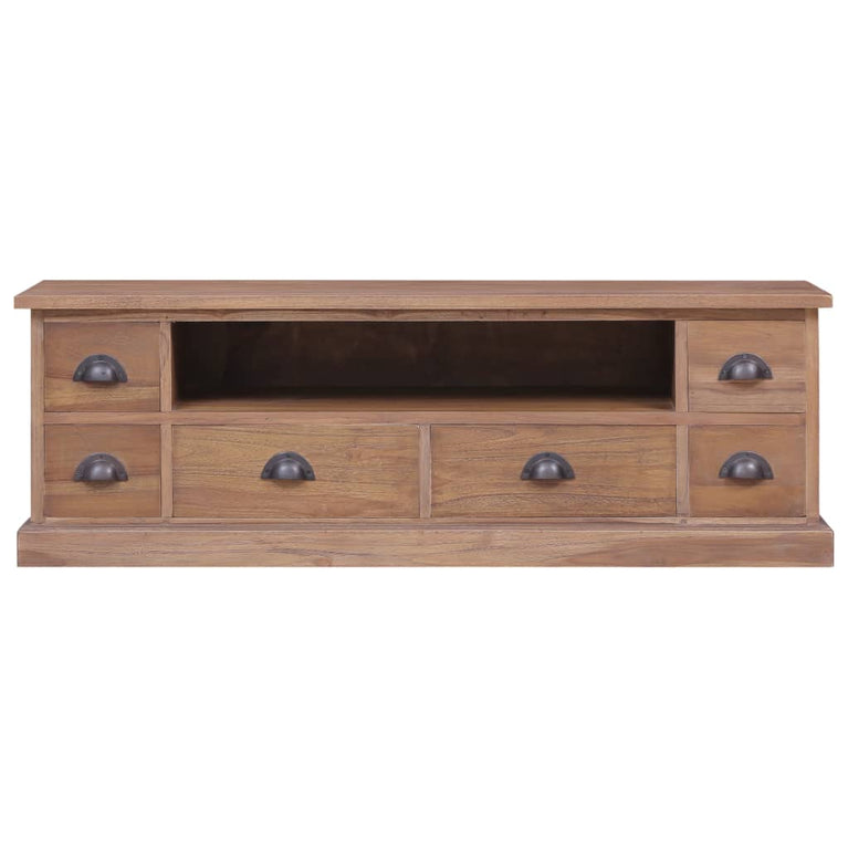 Tv-meubel 120x30x40 cm massief teakhout