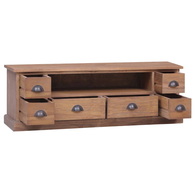 Tv-meubel 120x30x40 cm massief teakhout