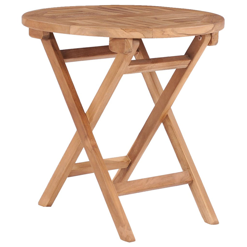 Tuintafel inklapbaar 45 cm massief teakhout
