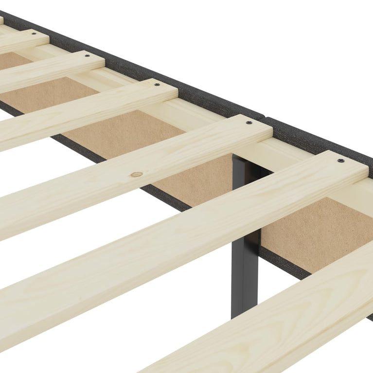 Boxspringframe stof grijs 120x200 cm