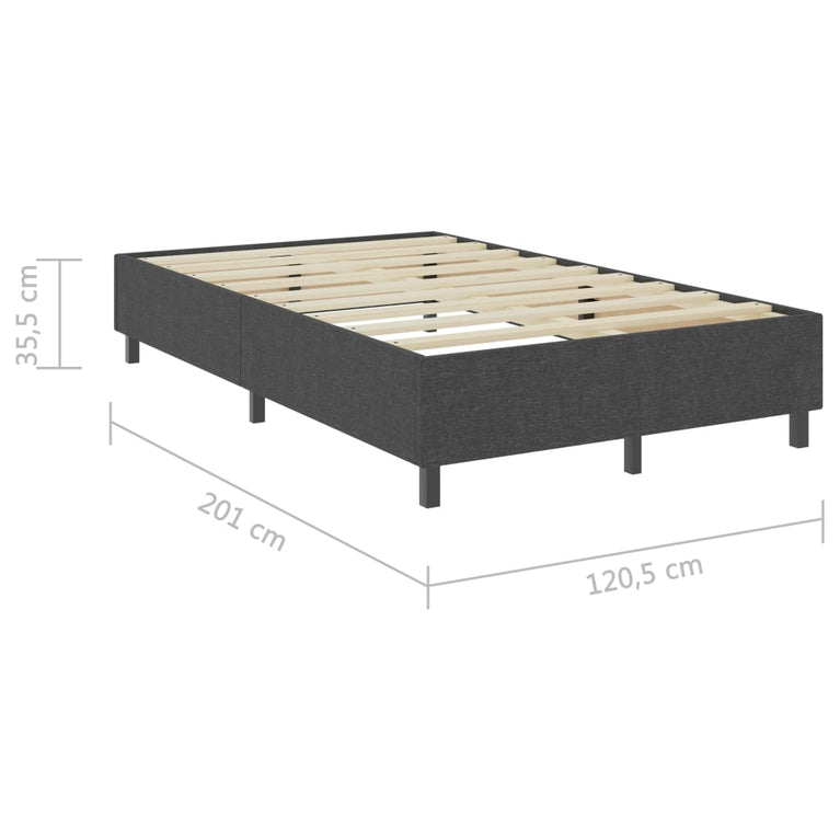 Boxspringframe stof grijs 120x200 cm