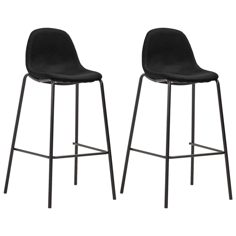 3-delige Barset stof zwart