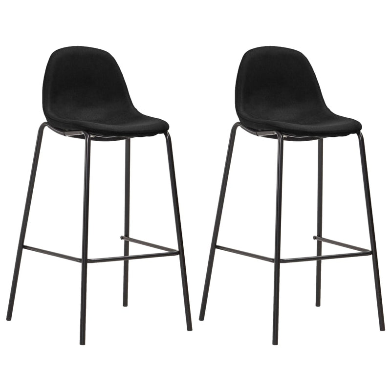 3-delige Barset stof zwart