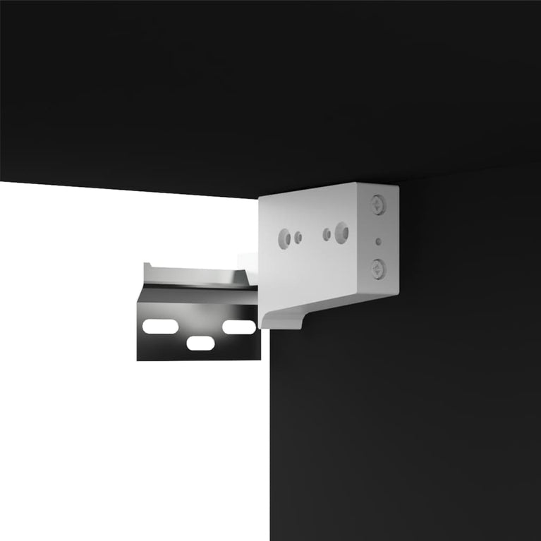 Tv-meubel 80x30x30 cm bewerkt hout zwart