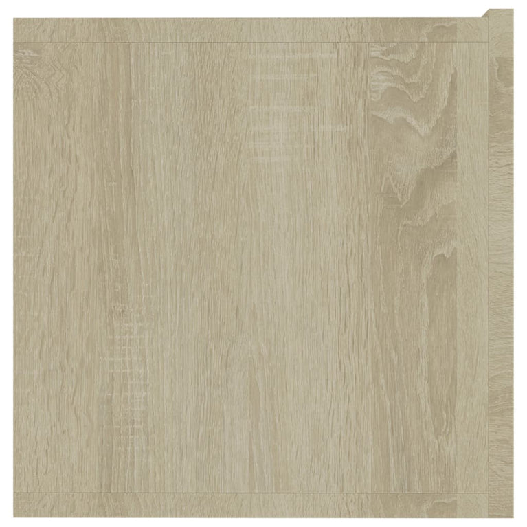 Tv-meubel 80x30x30 cm bewerkt hout sonoma eikenkleurig
