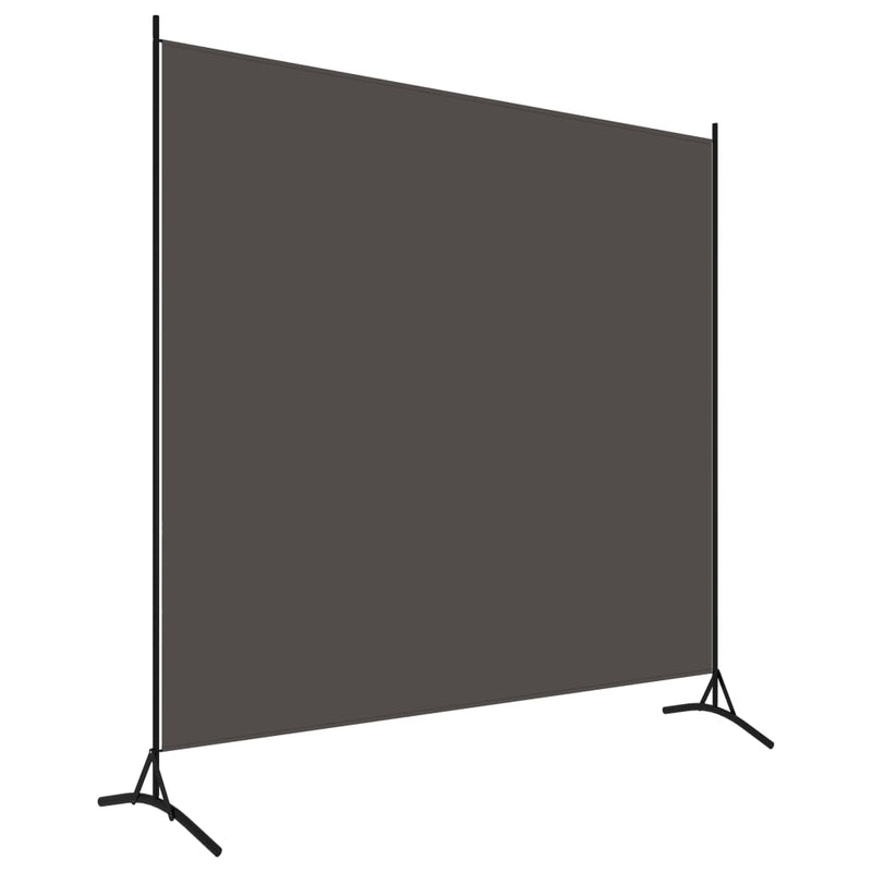 Kamerscherm met 1 paneel 175x180 cm antraciet