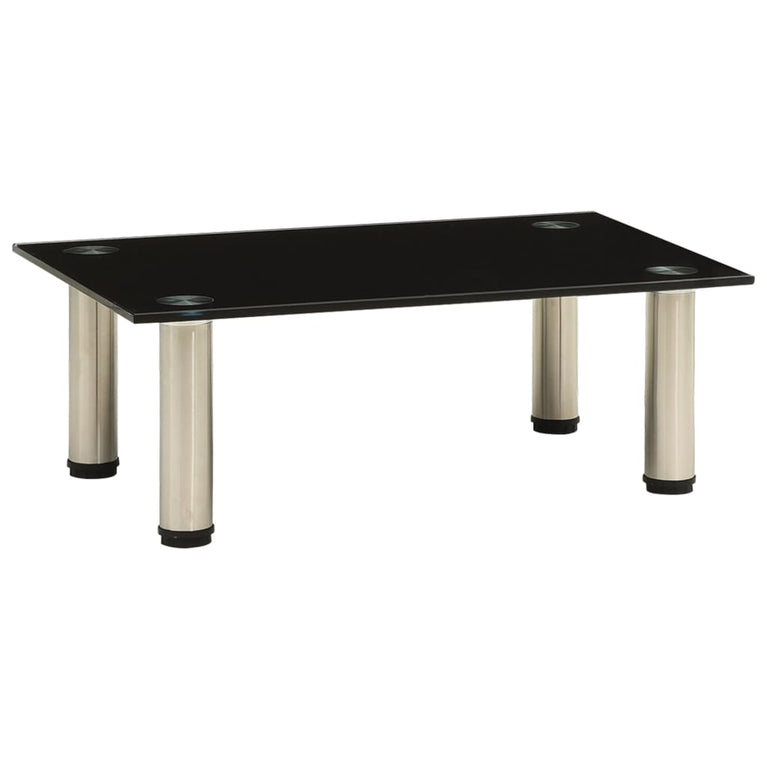 Tv-meubel 40x35x17 cm gehard glas zwart