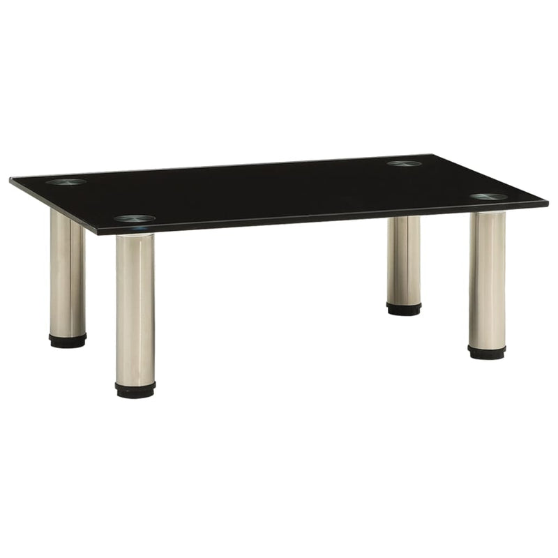 Tv-meubel 40x35x17 cm gehard glas zwart