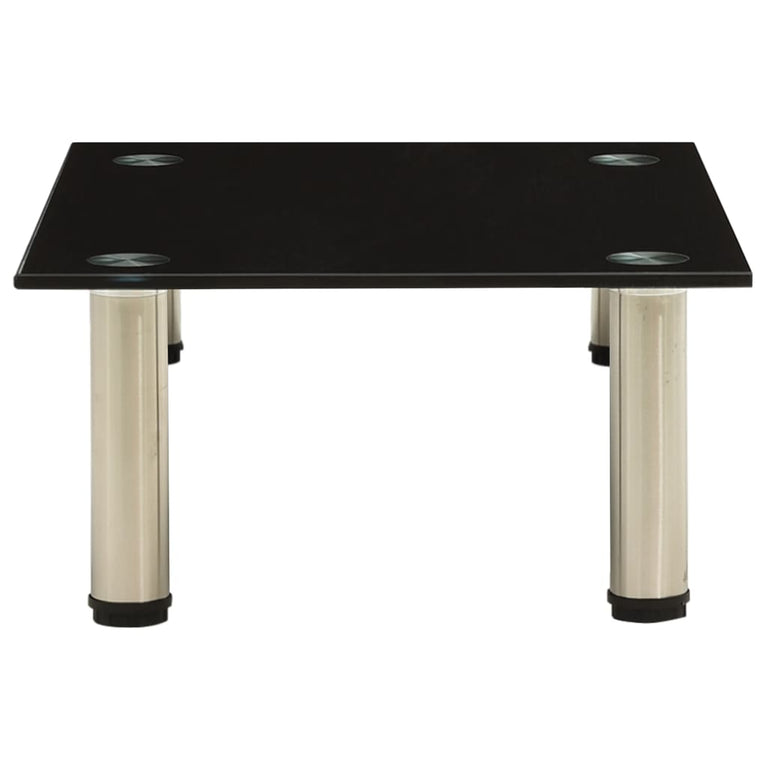 Tv-meubel 40x35x17 cm gehard glas zwart