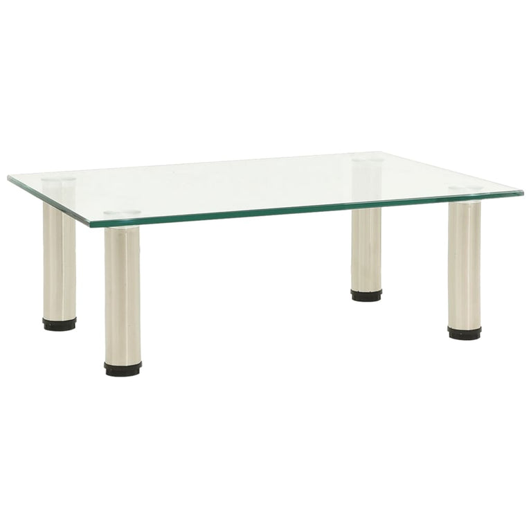 Tv-meubel 40x35x17 cm gehard glas transparant