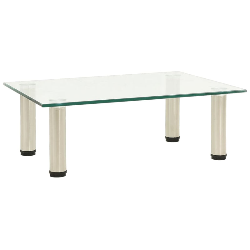 Tv-meubel 40x35x17 cm gehard glas transparant