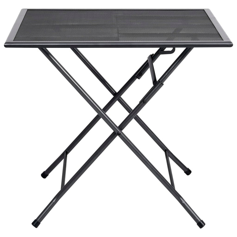 Klaptafel gaas 80x80x72 cm staal antraciet