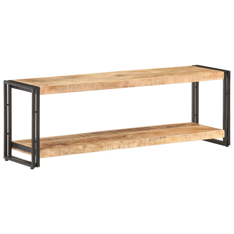 Tv-meubel 120x30x40 cm ruw mangohout