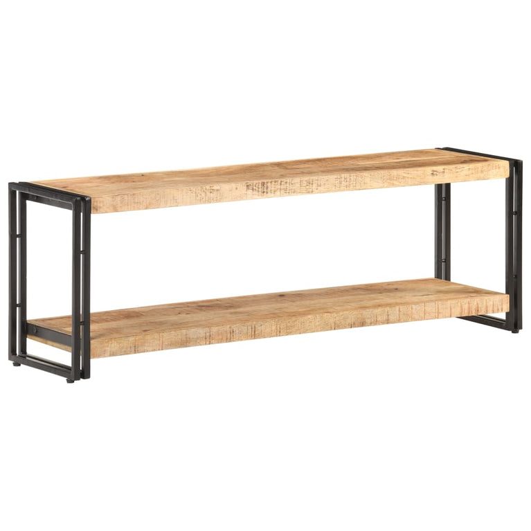 Tv-meubel 120x30x40 cm ruw mangohout