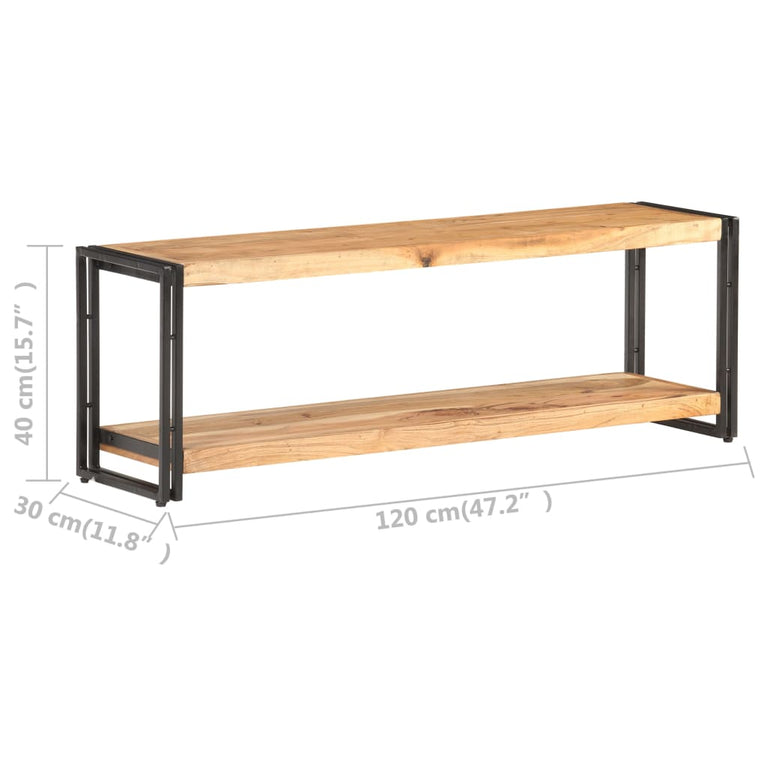 Tv-meubel 120x30x40 cm massief acaciahout
