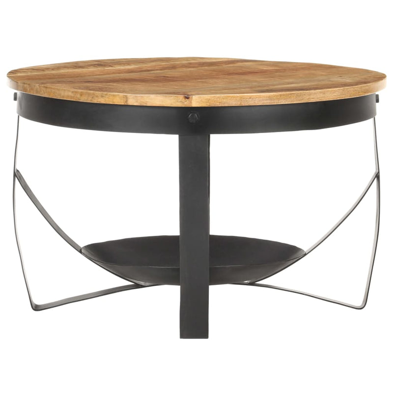 Salontafel Ø 68x43 cm ruw mangohout