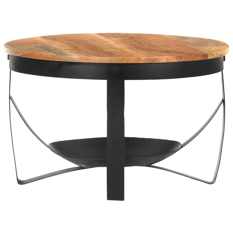 Salontafel Ø 68x43 cm massief acaciahout