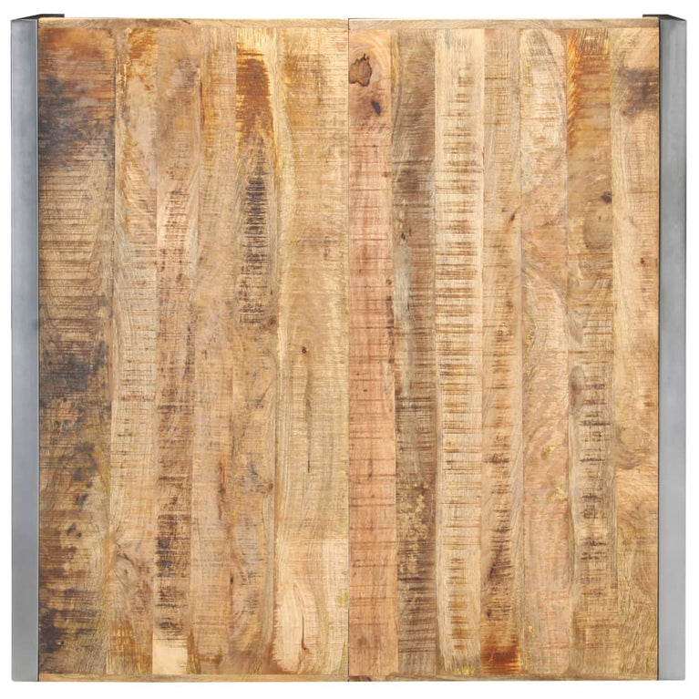 Salontafel 120x120x40 cm ruw mangohout
