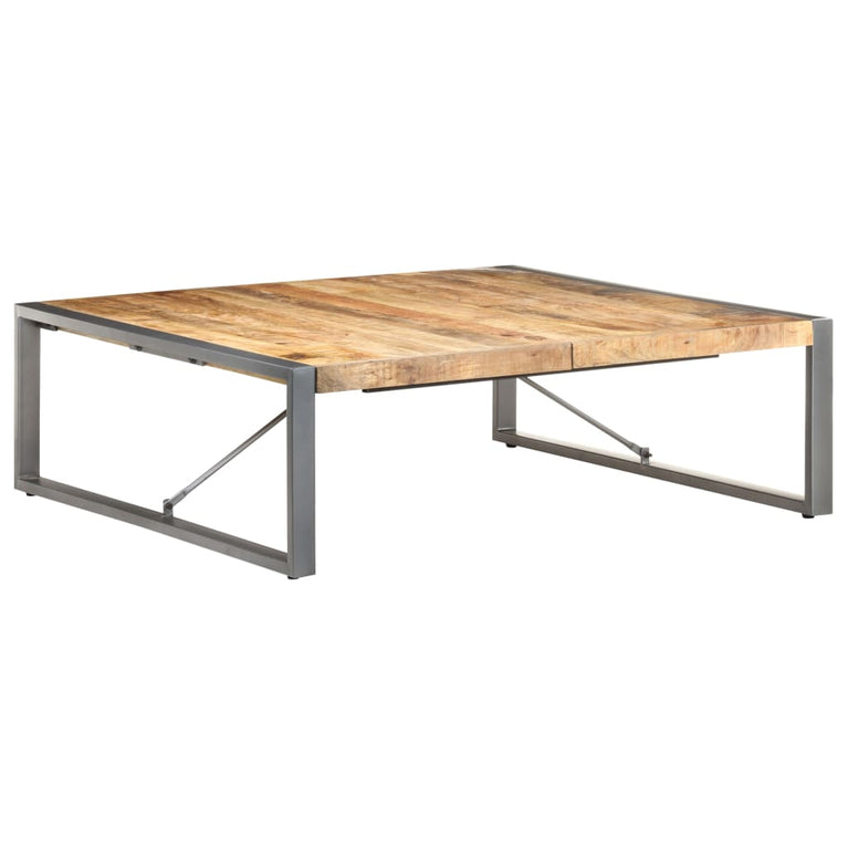 Salontafel 120x120x40 cm ruw mangohout