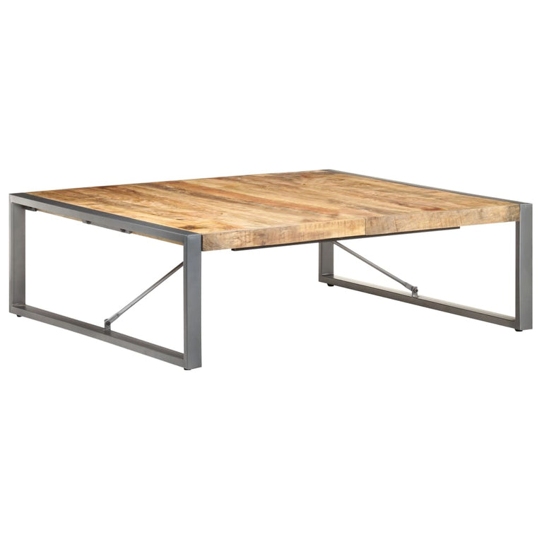 Salontafel 120x120x40 cm ruw mangohout