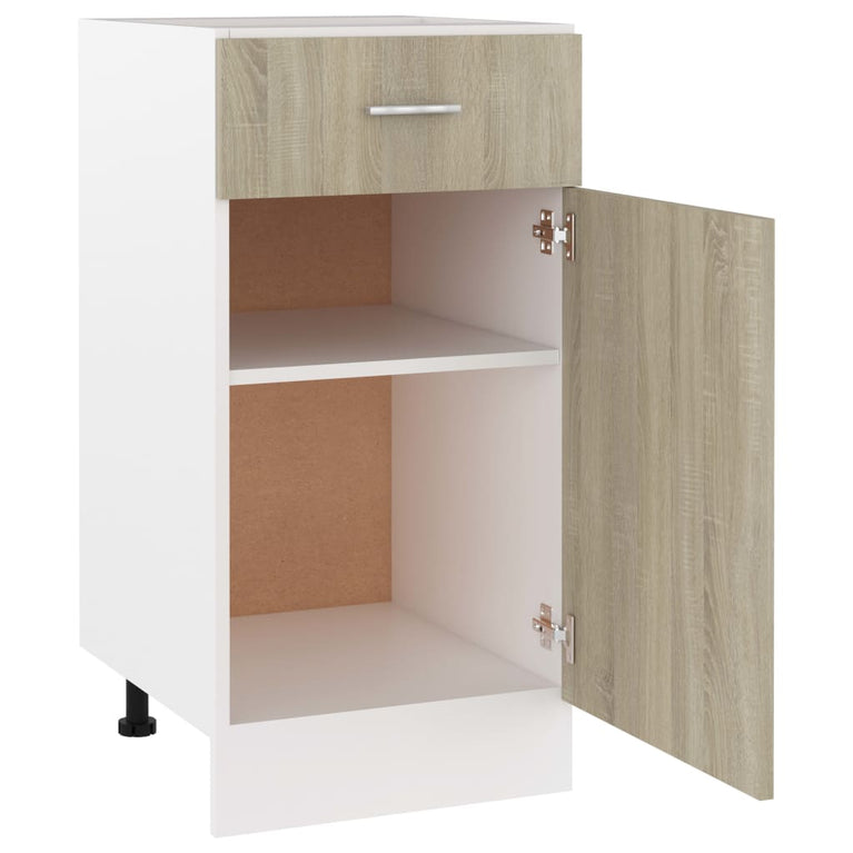 Onderkast met lade 40x46x81,5 cm spaanplaat sonoma eikenkleurig