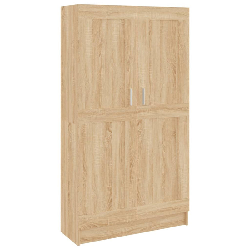 Boekenkast 82,5x30,5x150 cm bewerkt hout sonoma eikenkleurig
