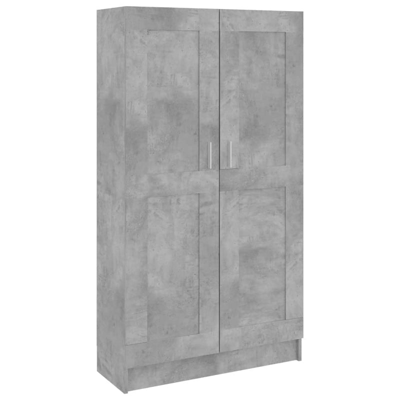 Boekenkast 82,5x30,5x150 cm spaanplaat betongrijs