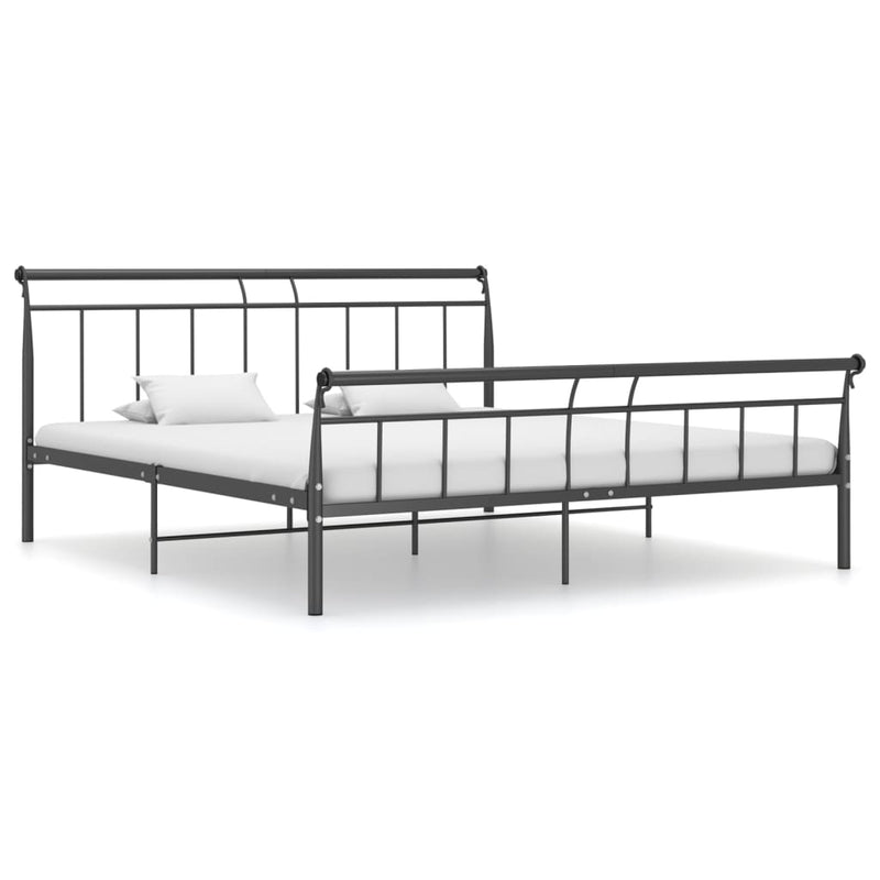 Bedframe metaal zwart 180x200 cm