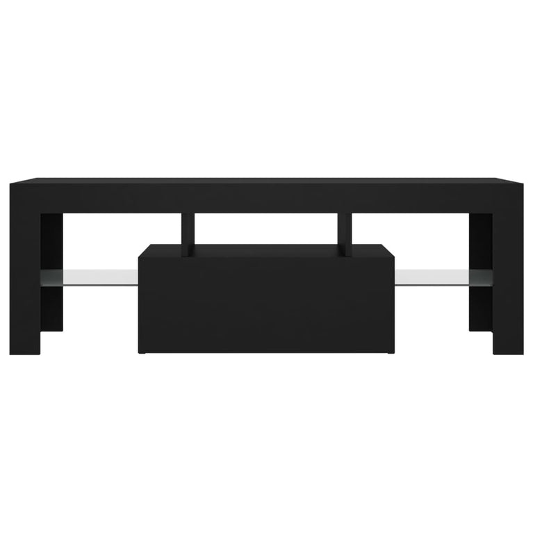 Tv-meubel met LED-verlichting 120x35x40 cm zwart