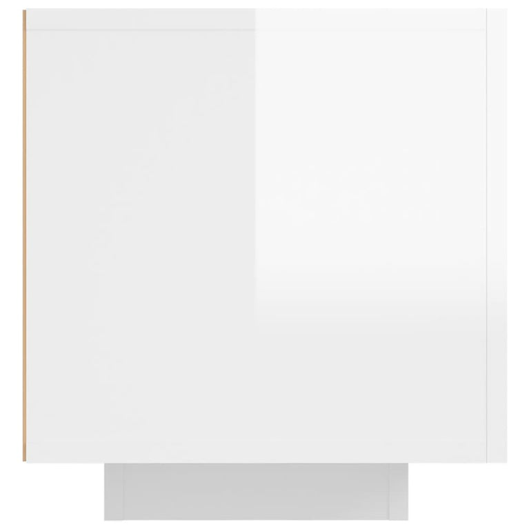 Tv-meubel met LED-verlichting 160x35x40 cm hoogglans wit