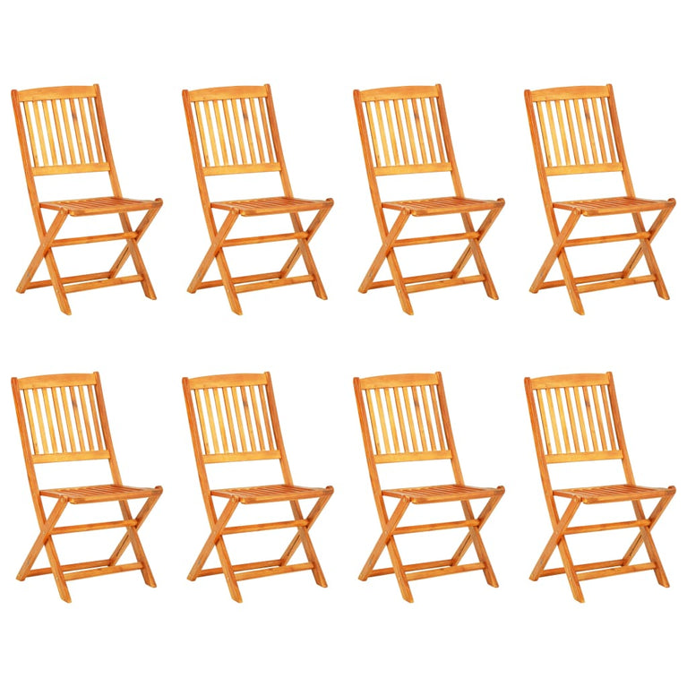 9-delige Tuinset inklapbaar massief acaciahout