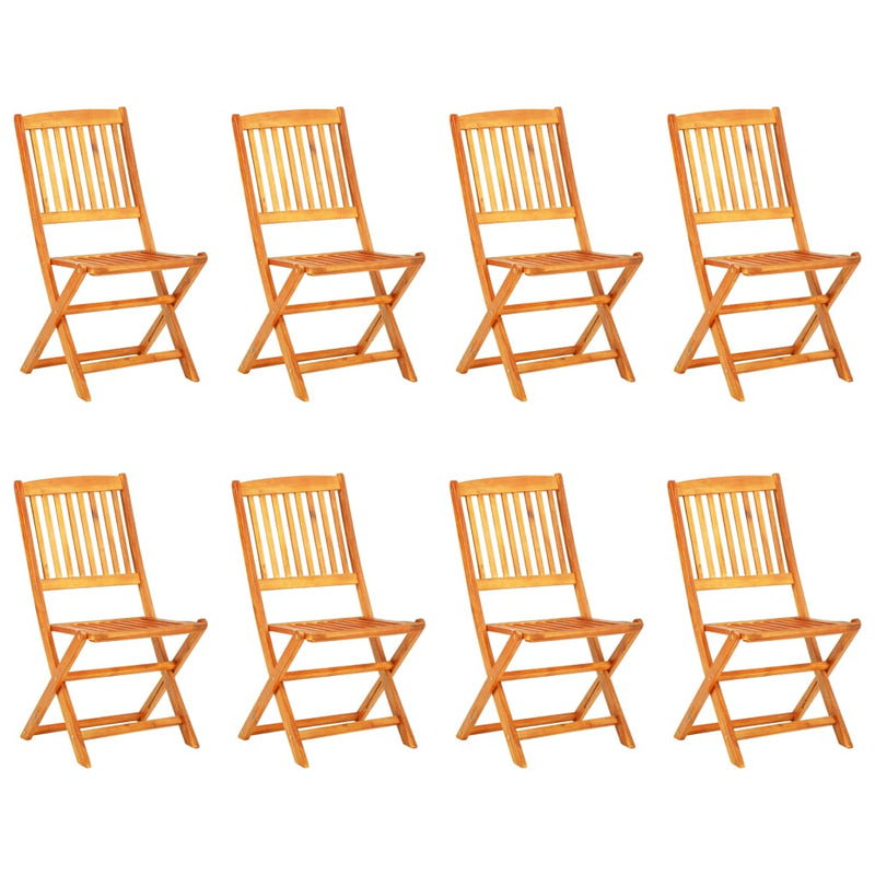 9-delige Tuinset inklapbaar massief acaciahout