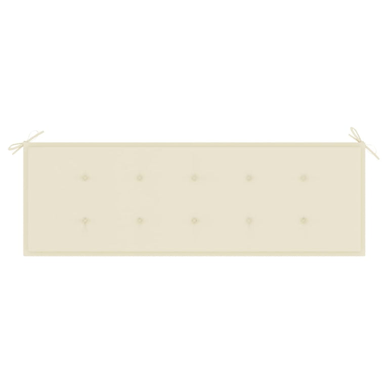 Tuinbank 3-zits met kussen 150 cm massief eucalyptushout