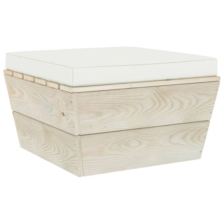 7-delige Loungeset met kussens pallet vurenhout