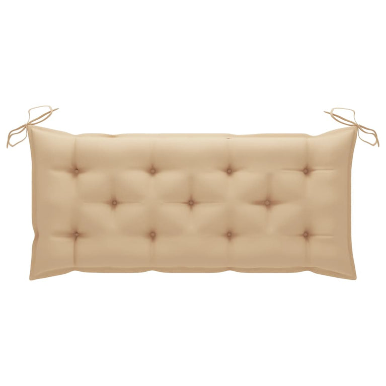 Tuinbank met kussen 120 cm bamboe