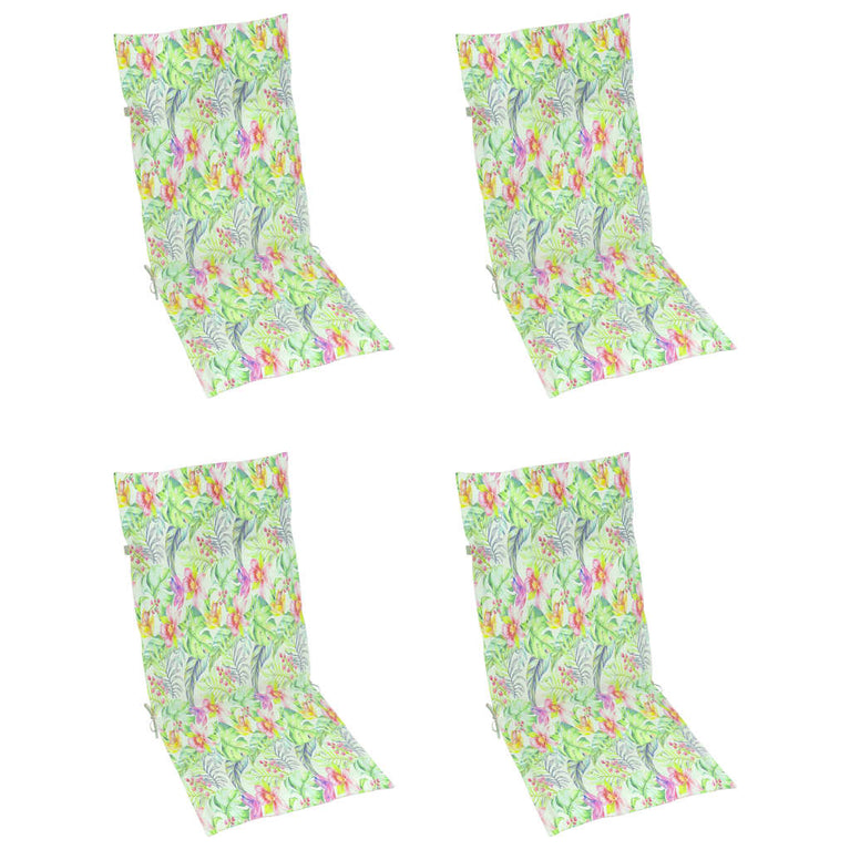 Tuinstoelen 3 st inklapbaar met kussens massief acaciahout