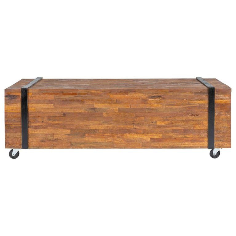 Salontafel 110x45x38 cm massief teakhout