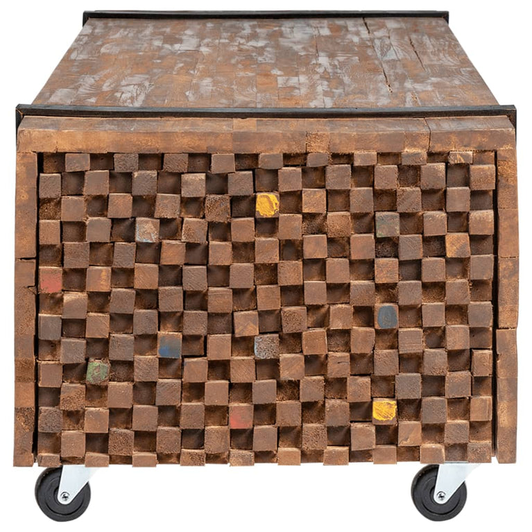 Salontafel 110x45x38 cm massief teakhout