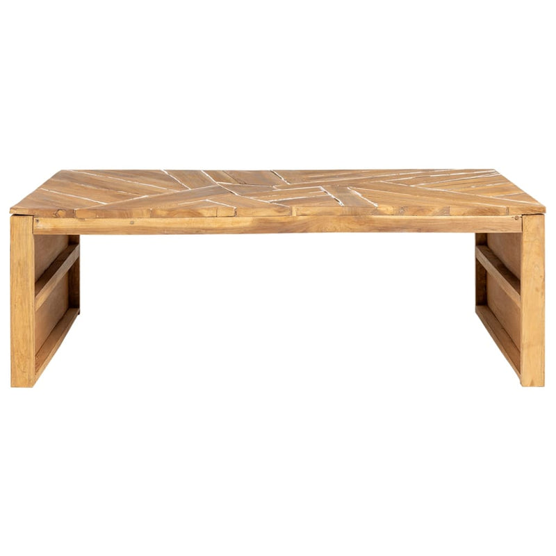 Salontafel Erosion 110x35x38 cm massief teakhout