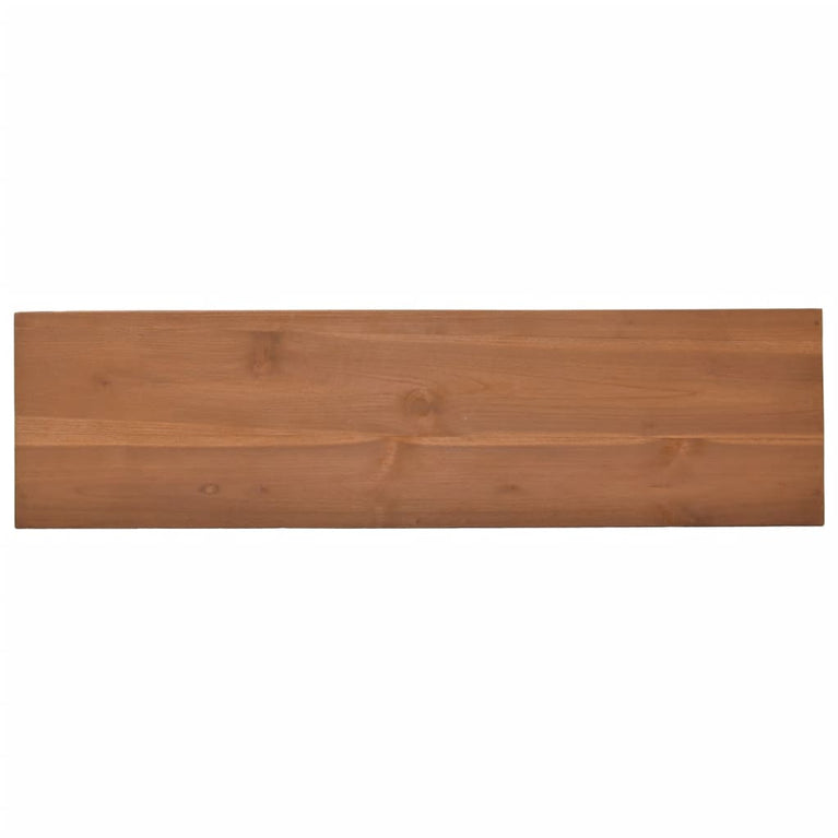 Wandtafel 110x30x79 cm massief teakhout